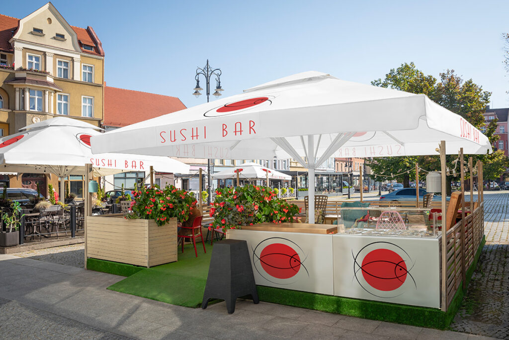 Parasole do ogródków gastronomicznych Giant od Litex Promo